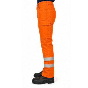 Custom logo Industrial Flame Resistant Cotton Oilfield Workwear Khaki Color FR <b>Work</b> <b>Cargo</b> <b>Pant</b> for Men - Product Image 4