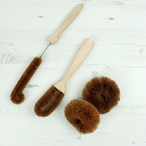Natural Eco Friendly Dish Cleaning Pot Washing Coco Fiber Biodegradable <b>Brush</b> <b>Scrubbing</b> Clean <b>Brushes</b> - Product Image 1