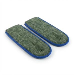 OEM ODM Field Grey Shoulder Boards with Cornflower Blue Piping Premium Embroidered Officer Duty Uniform Epaulettes - Product Image 6