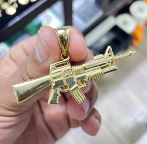 Custom Iced Out Pendant 14K Gold Plated Alloy VVS Moissanite Diamonds Hip Hop Charm Unisex Gift Jewelry - Product Image 4