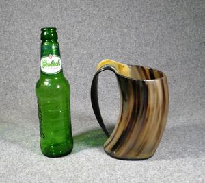 Premium Buffalo Horn Coffee Mug Eco Friendly Handmade Drinking <b>Cup</b> with Natural Horn Finish - Product Image 1