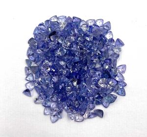 Lot en gros de pierres précieuses naturelles Tanzanite taille trillon pour la fabrication de bijoux - Product Image 3