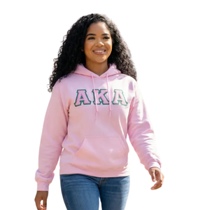 Sudadera con Capucha Rosa para Mujer, Doble Costura, Bordada, de Algodón Premium, Estilo Casual para Invierno - Product Image 5