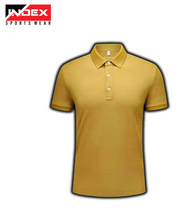 เสื้อโปโลแขนสั้นสีดำสำหรับผู้ชาย ยี่ห้อ INDEX ติดกระดุมด้านหน้า ทรงลำลอง ผ้าถักปิเก้ สีพื้น ความยาวปกติ - Product Image 4