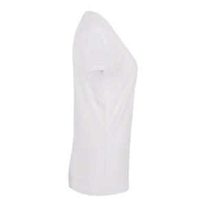 Camiseta Deportiva de Verano con Cuello en V, 100% Algodón, Logotipo Personalizado, Transpirable, Ecológica, de Secado Rápido, para Gimnasio, para Mujer, Venta al Por Mayor - Product Image 4