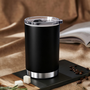 Ly giữ nhiệt chân không thép không gỉ <span class=keywords><strong>2</strong></span> trong 1, dung tích 400ml (13 oz), có nắp vặn, dùng được cho cà phê và làm bình giữ lạnh - Product Image 2