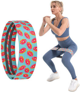 Bandes de résistance longues pour les fessiers et les hanches, en latex confortable et antidérapant, à résistance moyenne, personnalisables avec logo Geo Brother Co. - Product Image 5