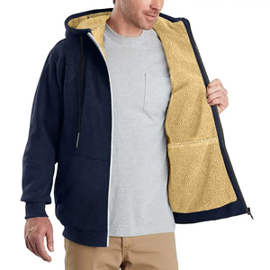 Nouveauté 2026 : Sweat à capuche zippé de qualité supérieure, personnalisable avec logo, le plus demandé, imprimé en usine, prix abordable, pour hommes - Product Image 2