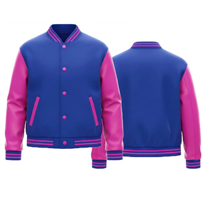 Chaqueta Letterman de Alta Calidad Hecha a Medida, Cuello Camisero, Tela de la Mejor Calidad, Chaquetas Varsity de Lana y Cuero - Product Image 1