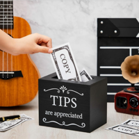 Boîte à Tipping en Bois, Conteneur de Donations pour Monnaies, Boîte à Argent pour Barman, Restaurants, Bars, Musiciens du Vietnam