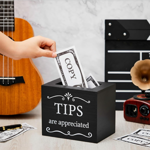 Jarra de madera para propinas, contenedor de donaciones, caja para guardar dinero y monedas, caja de efectivo para camareros, restaurantes, bares, músicos de Vietnam - Product Image 3