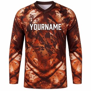 เสื้อเจอร์ซีย์ BMX ระบายอากาศได้ดี ออกแบบลายแบบ Sublimation แขนยาว ยูนิเซ็กซ์ ชุดกีฬามอเตอร์ครอส แห้งเร็ว ยืดหยุ่นได้ - Product Image 2