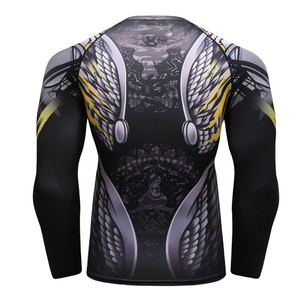 Wholesale Spandex Custom Print Rash Guard Men Wear Sublimation Breathable Quick Dry High Quality Sportswear Unisex Rash Guard - Product Image 4