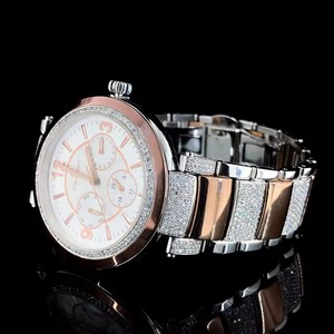 Reloj de Lujo HUMERA JEWELS Unisex con Caja Cuadrada, Movimiento ETA, 3.73g, Diamantes Reales Tallados, Elegante Reloj de Acero Inoxidable con Moissanita - Product Image 2