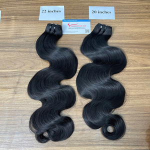 BEST SELL natural color weft hair extension <b>body</b> <b>wave</b> curly hair bundles Ready to Ship raw vietnamese hair - Product Image 6