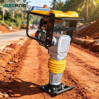 Compacteur à percussion à essence Hcr125 5.5HP Jumping Rammer Efficacité de compactage de niveau professionnel