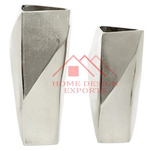 2025 último diseño de aluminio niquelado macetas jarrones para sala de estar - Product Image 1