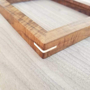 Wooden Photo <b>Frame</b> Natural Wood Color 4x6 Square Rotating Base Home Office Decoration Letterpress - Product Image 2