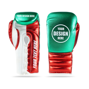 Guantes de Boxeo Personalizados de Cuero Brillante para Niños, Guantes de Boxeo al por Mayor para Adultos con Diseño Personalizado, Guantes para Hombre Hechos en Pakistán - Product Image 3