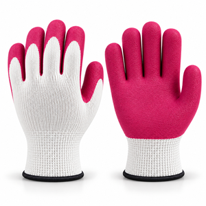 Gants en coton enduits de latex à bas prix, épaisseur 10 mil, sans silicone, sans poudre, durables et respirants pour le jardinage, l'emballage et l'assemblage - Product Image 2