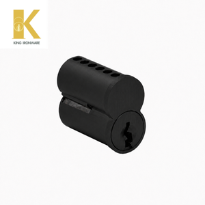 Cerradura de Cilindro de Latón con Inspección Completa de Fábrica, Acabado Negro Mate, 6 Pines, Ranura en R, SFIC, para Seguridad de Puertas Residenciales - Product Image 5