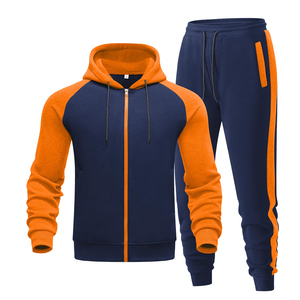 Wholesale Custom Street Wear Tracksuit Rhinestone <b>Embroidery</b> Jogger Sweatsuit Flared Sweatpants And Hoodie <b>Sets</b> For Men - Product Image 1