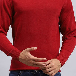 Camiseta Casual de Hombre al por Mayor, Cuello Alto, 100% Algodón, Ecológica, Transpirable, a la Moda, para Otoño e Invierno - Product Image 6
