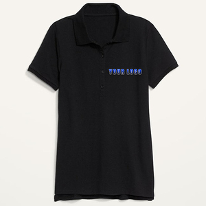 Nouveau Polo de Golf Femme en Coton 100% de Haute Qualité avec Fermeture à Boutons, Personnalisé, Léger et Anti-Transpiration - Product Image 3