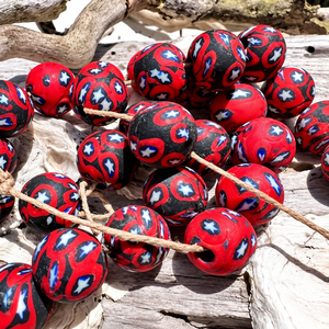 Premium Handmade Black Millefiori Glass <b>Beads</b> Assorted Colors for African Jewelry Making and Wholesale Supply - Product Image 1