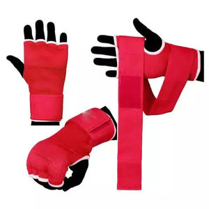 Gants de boxe personnalisés avec logo, doublure en gel et rembourrage interne, bandages spéciaux pour la protection des poignets, arts martiaux, utilisation facile, modèle factice - Product Image 4