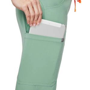 New Scrubs <b>Set</b> Medical Uniforms Stretch Scrub Tops with Pocket Pants Nurse Uniform <b>Doctor</b> Surgery Overalls Beauty Salon Workwear - Product Image 6