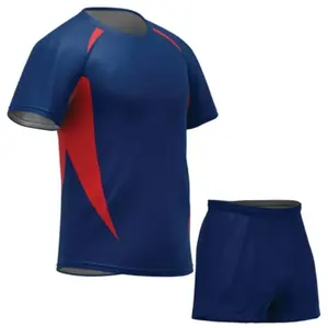 Uniformes de Rugby de Manga Corta de Poliéster de Secado Rápido y Malla Transpirable de Alta Resistencia con Diseño de Logotipo, Kits de Rugby OEM para Hombre, Camisetas de Rugby - Product Image 5