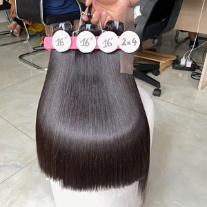 Super Bone Straight Real Extensiones de cabello humano Raw Virgin Hair Grade 12A Sin procesar para mujeres - Product Image 5