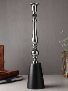 Serenity <b>Black</b> Base Aluminum Handmade Eco-Friendly <b>Candlestick</b> Holder with Ball Design for Home Decoration Durable Metal Finish - Product Image 6