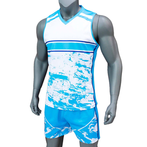 230gsm Good Quality <b>Polyester</b> Rugby Polo Shirt Custom Sublimated Rugby Jersey and <b>Shorts</b> Uniform For Men - Product Image 5