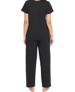 Clothing Manufacturers <b>Women's</b> Sleepwear & Loungewear Print <b>Pajama</b> Set Long Sleeve Round Neck Top & Pants - Product Image 2