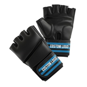 Gants de boxe personnalisés OEM en cuir PU doré pour l'entraînement et les combats - Product Image 1