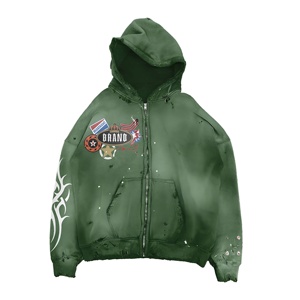 Sudadera negra minimalista con gráfico discreto en el pecho, corte holgado, estilo moderno streetwear, versátil para uso diario, sudaderas OEM. - Product Image 2