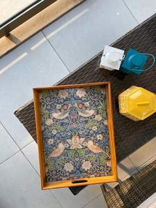 Plateau en bois William Morris avec poignées, plateau de service, cadeau pour elle, plateau à thé, plateau décoratif, cadeau de pendaison de crémaillère - Product Image 4