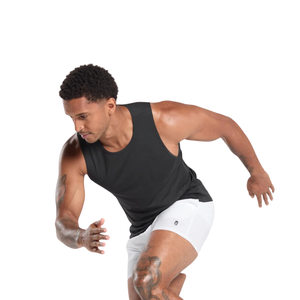 Pantalones Cortos Deportivos para Hombre, Corte Ajustado de 5 Pulgadas, Ligeros, de Secado Rápido, para Gimnasio, Correr y Entrenamiento, Color Blanco - Product Image 4