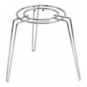Trépied à double fil nickelé SciLab, anneau de 12 cm, hauteur 11/17 cm, pour chauffage en laboratoire - Product Image 2