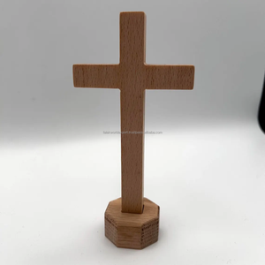 Décoration murale de maison biblique en bois de manguier Sculpture murale en croix sculptée pour la décoration intérieure de Falak World Export - Product Image 1