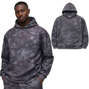 Sudaderas con Capucha para Hombre con Estampado de Camuflaje, Sudadera de Algodón y Felpa para Hombre, Corte Holgado, Estilo Urbano, Sudadera con Capucha, Suministro Directo de Fábrica OEM - Product Image 1