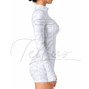 Nouvel ensemble de yoga pour femme sur mesure, respirant, uni, taille haute, 2 pièces, sans manches, résistant à l'eau, de qualité supérieure - Product Image 3