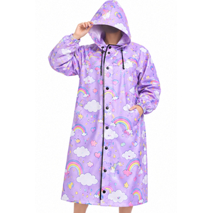 Manteau de pluie léger à capuche pour usage quotidien, équipement de pluie, service OEM ODM, tissu léger, capuche réglable, entretien facile, coupe unisexe - Product Image 3