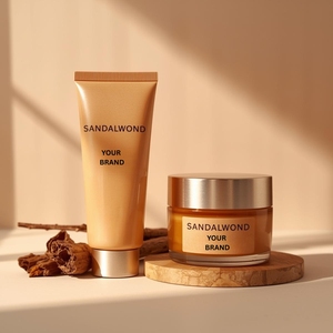 Crema Hidratante Suave de Sándalo, Suministro al por Mayor para Uso en Salones de Belleza, Cuidado de la Piel, Fórmula de Marca Privada, Tubo de 80 ml, Alta Calidad - Product Image 3