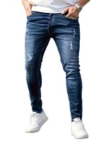 Jeans de Hombre, Corte Regular, Formales, Elásticos, Rectos, de Mezclilla Premium de Alta Calidad, Lavables a Máquina, Comodidad para Toda Temporada