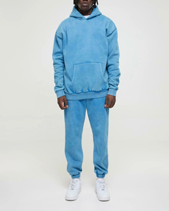 Sudaderas Cómodas para Hombre con Efecto Ácido, Otoño Invierno, Premium, 100% Algodón, Bordadas, Lisas, Teñidas, Oversize, de Forro Polar - Product Image 1