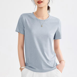 Novedades: Camiseta Deportiva de Cuello Redondo, Corte Regular, Tejido Jersey, Alta Calidad, Transpirable, Ecológica, con Botones, Diseño Sólido, para Mujer - Product Image 2