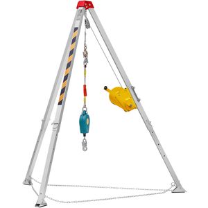 Kit Treppiede da Soccorso per Spazi Confinati con Gambe da 8 Piedi e Cavo da 98 Piedi, con Cavo di Protezione Anticaduta da 32,8 Piedi per Lavori in Spazi Confinati - Product Image 1